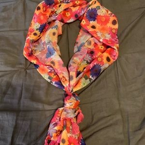 Floral scarf, great for spring!